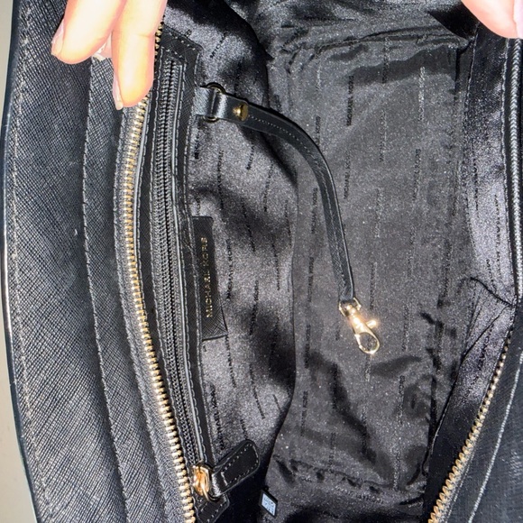 Michael Kors Black Saffiano Satchel with Gold Hardware - Picture 8 of 9